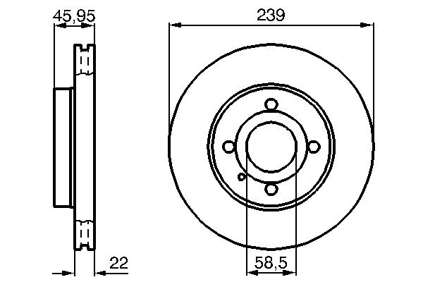 Bosch Remschijven 0 986 478 228