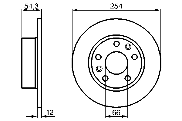 Bosch Remschijven 0 986 478 289