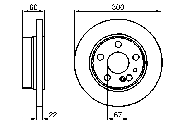 Bosch Remschijven 0 986 478 566