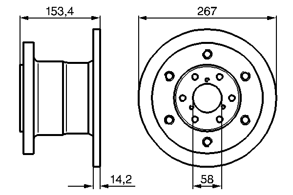Bosch Remschijven 0 986 478 647