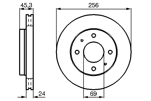 Bosch Remschijven 0 986 478 652