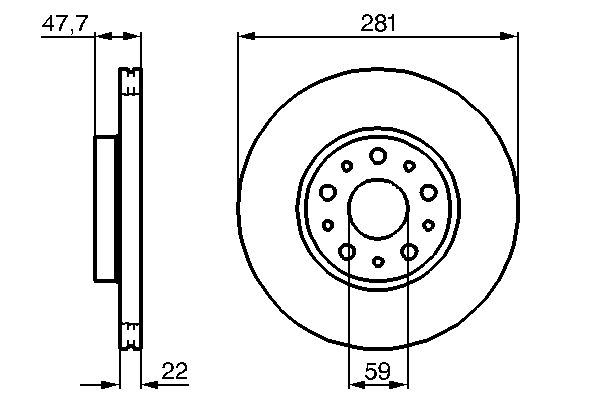 Bosch Remschijven 0 986 479 100