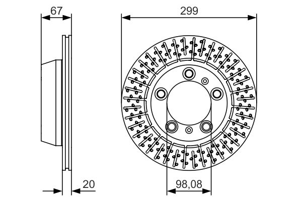 Bosch Remschijven 0 986 479 A09