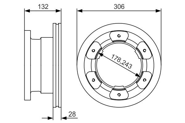 Bosch Remschijven 0 986 479 A35