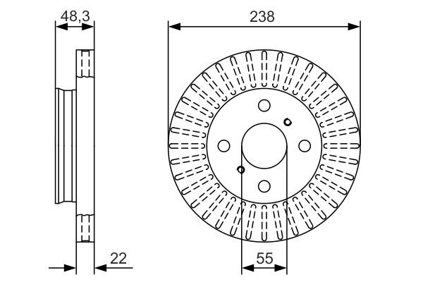Bosch Remschijven 0 986 479 A63