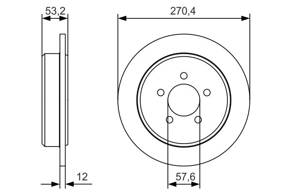 Bosch Remschijven 0 986 479 A80