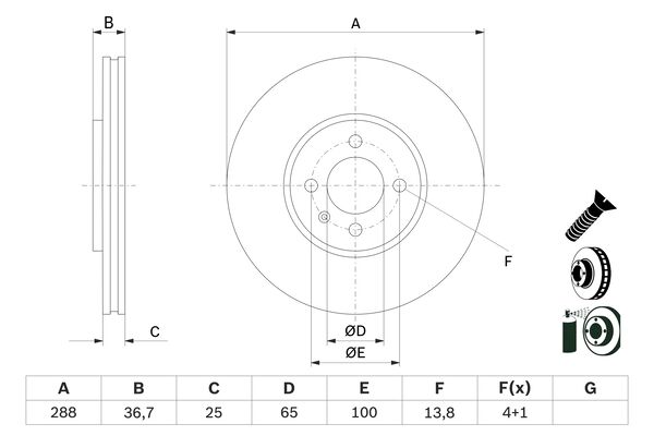Bosch Remschijven 0 986 479 E81