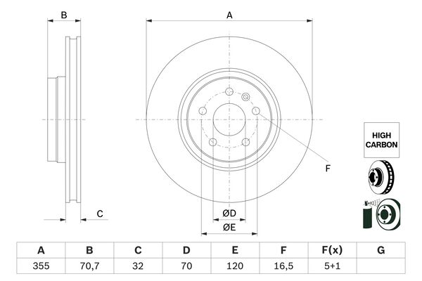 Bosch Remschijven 0 986 479 G54