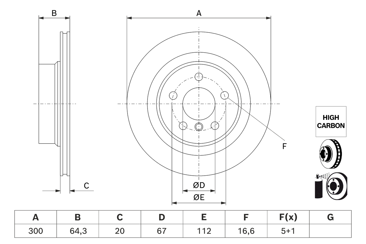 Bosch Remschijf 0 986 479 J70