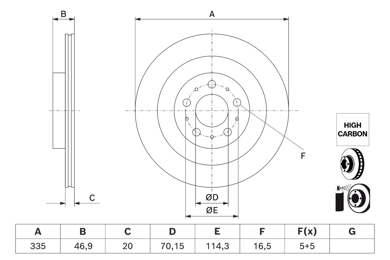 Bosch Remschijf 0 986 479 J78
