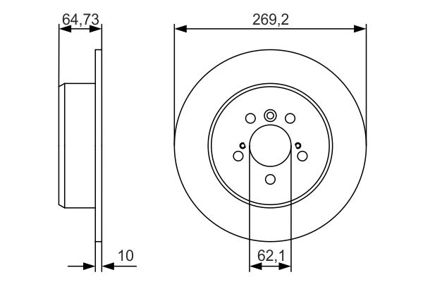 Bosch Remschijven 0 986 479 R00