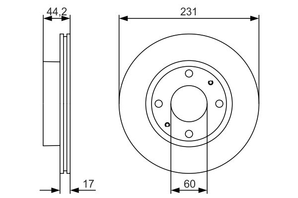 Bosch Remschijven 0 986 479 R23