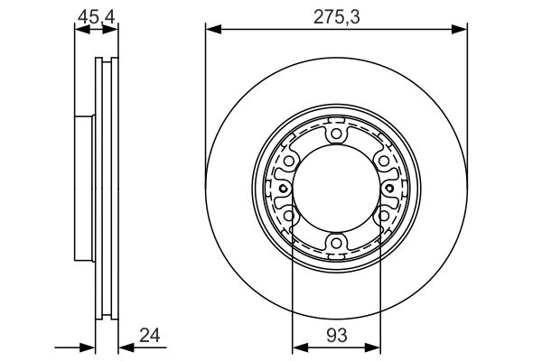 Bosch Remschijven 0 986 479 R40