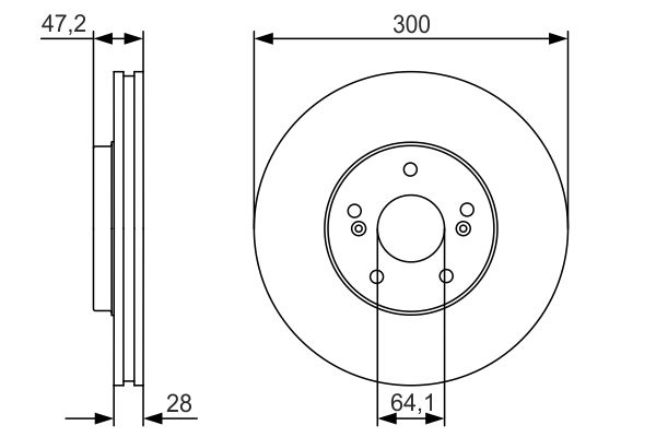 Bosch Remschijven 0 986 479 R47