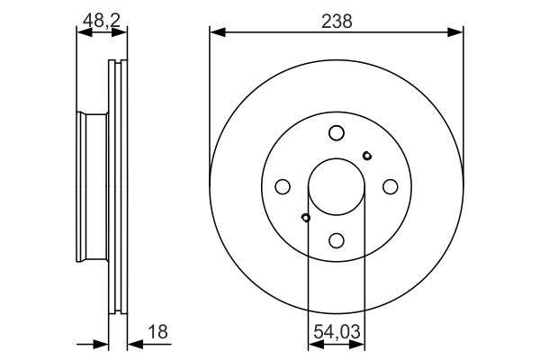 Bosch Remschijven 0 986 479 R75