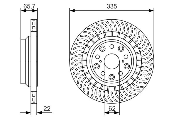 Bosch Remschijven 0 986 479 T35