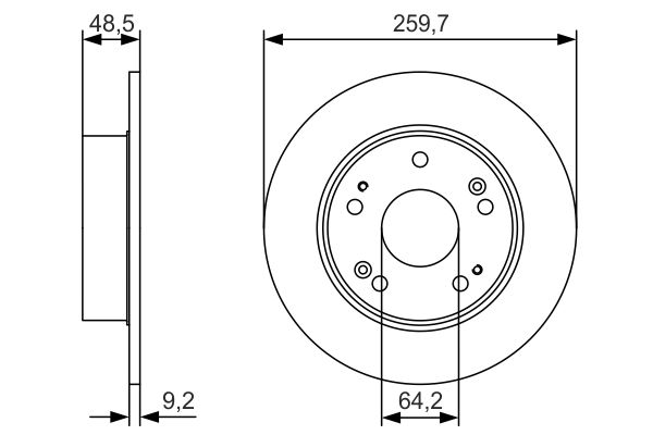 Bosch Remschijven 0 986 479 T81