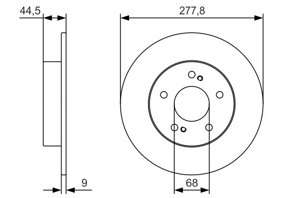 Bosch Remschijven 0 986 479 T86