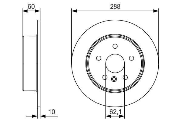 Bosch Remschijven 0 986 479 T97