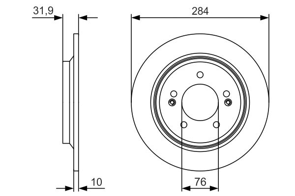 Bosch Remschijven 0 986 479 V09