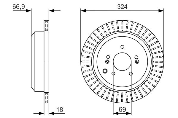 Bosch Remschijven 0 986 479 V10