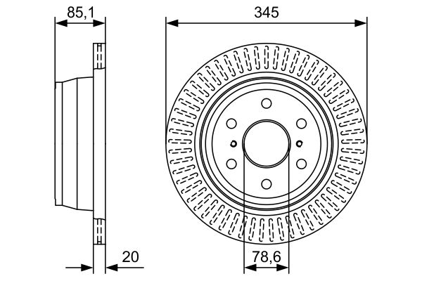 Bosch Remschijven 0 986 479 W32