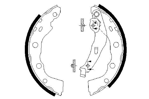 Bosch Remschoen set 0 986 487 577