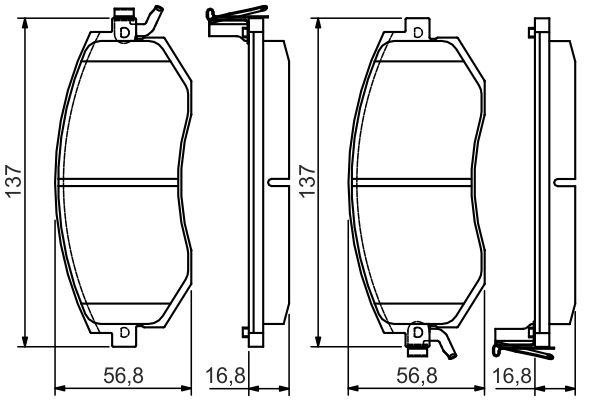 Bosch Remblokset 0 986 495 125