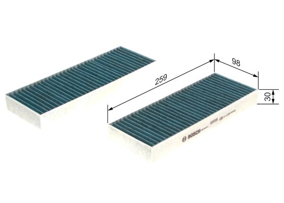 Bosch Interieurfilter 0 986 628 547