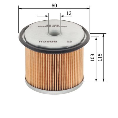 Bosch Brandstoffilter 1 457 431 365