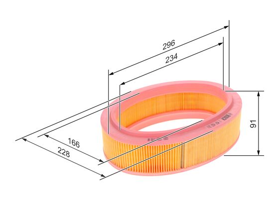 Bosch Luchtfilter 1 457 433 311