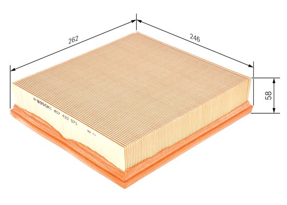Bosch Luchtfilter 1 457 433 571
