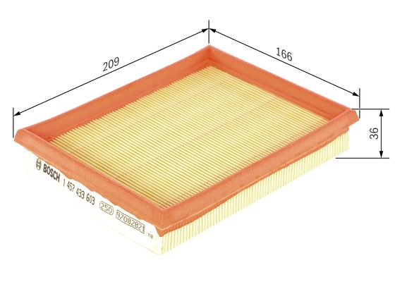 Bosch Luchtfilter 1 457 433 603