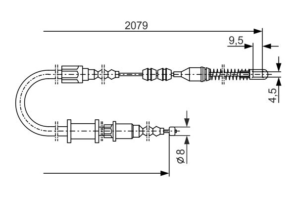 Bosch Handremkabel 1 987 477 141
