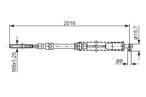 Bosch Handremkabel 1 987 477 377