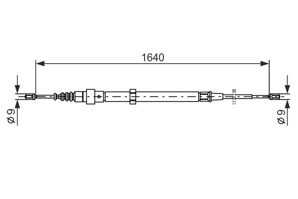 Bosch Handremkabel 1 987 477 807