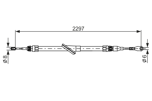 Bosch Handremkabel 1 987 477 811
