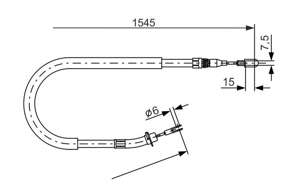 Bosch Handremkabel 1 987 477 857