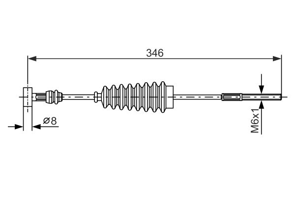 Bosch Handremkabel 1 987 477 986