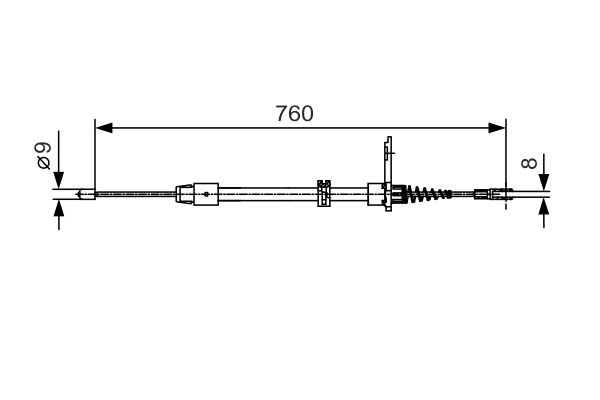 Bosch Handremkabel 1 987 482 022