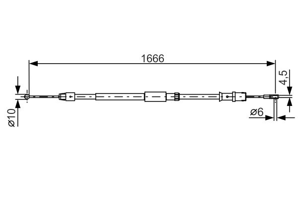 Bosch Handremkabel 1 987 482 032