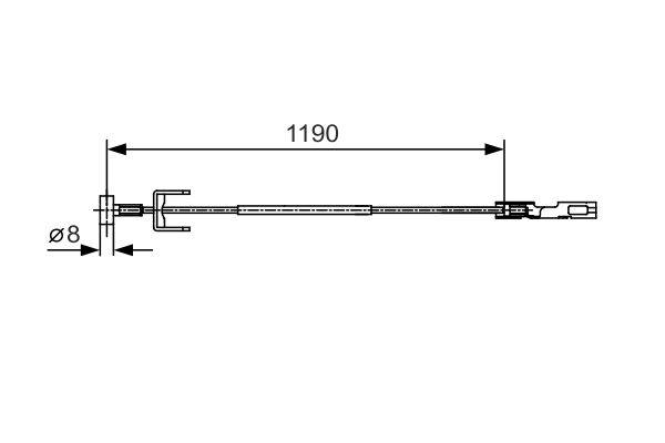 Bosch Handremkabel 1 987 482 043