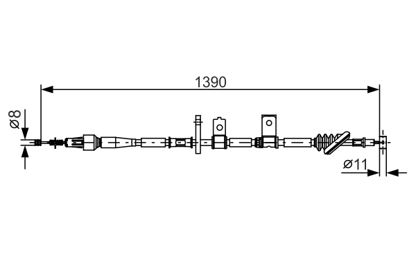 Bosch Handremkabel 1 987 482 090