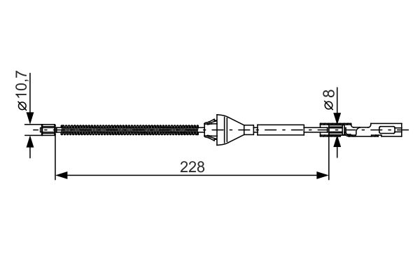 Bosch Handremkabel 1 987 482 122