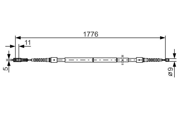 Bosch Handremkabel 1 987 482 126