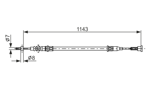 Bosch Handremkabel 1 987 482 139