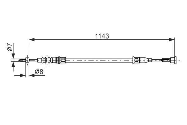 Bosch Handremkabel 1 987 482 139