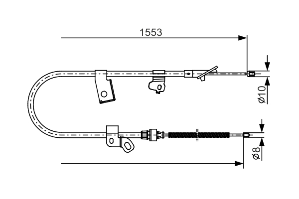 Bosch Handremkabel 1 987 482 156