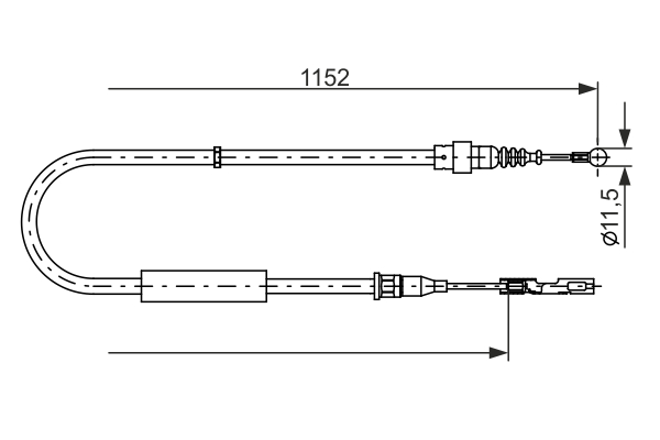 Bosch Handremkabel 1 987 482 310