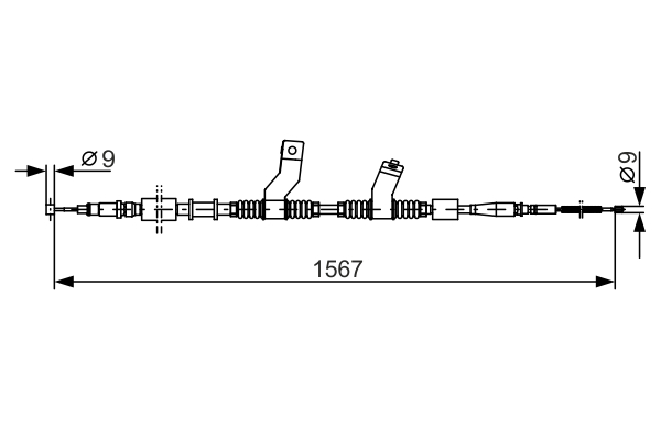 Bosch Handremkabel 1 987 482 354